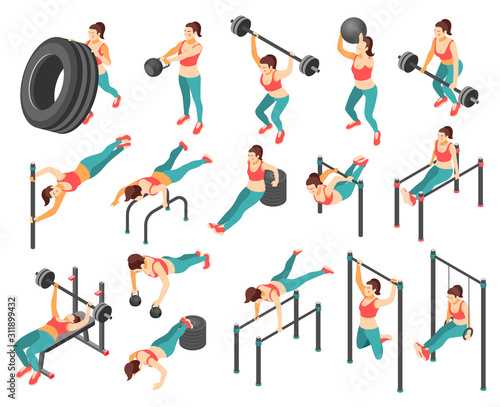 Crossfit Workout Isometric Set