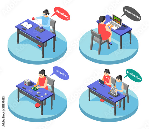 Children Technical Training Concept