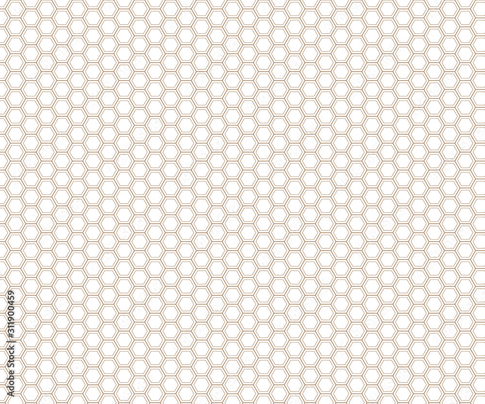 Repeating hexagon shape vector pattern