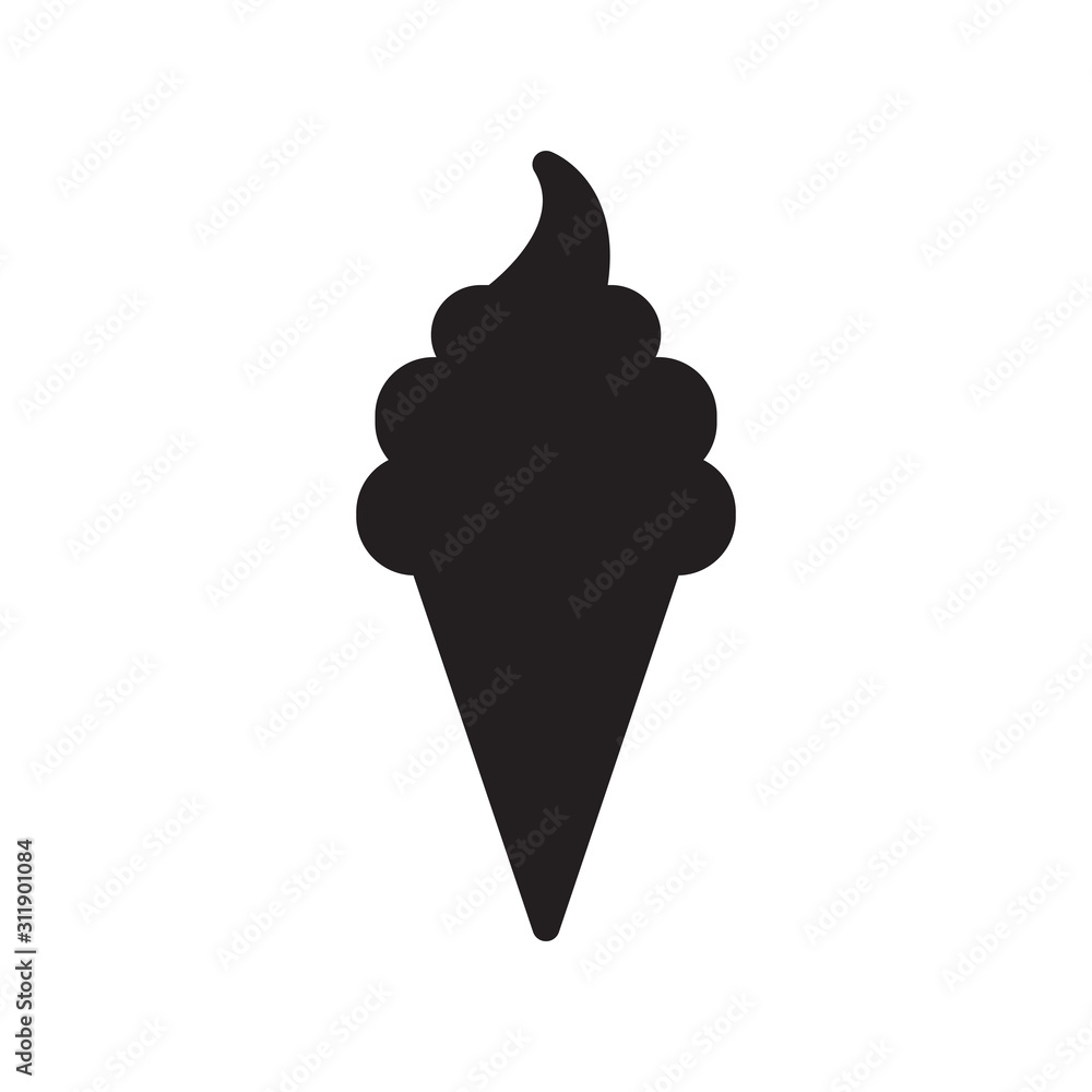 Ice cream icon vector design template Ice cream icon vector design template