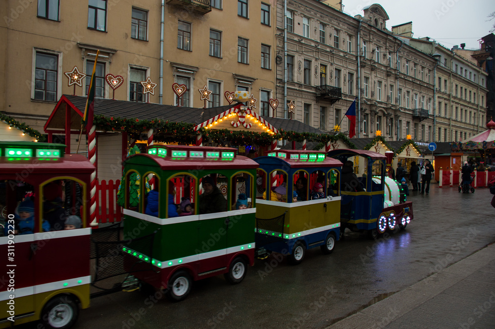 christmas fair in the city