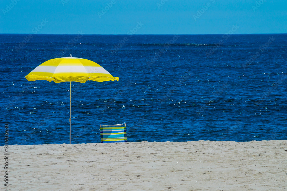 Yellow Beach Umbrella