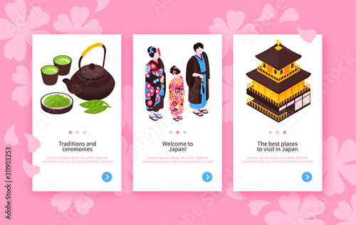 Japan Vertical Banners Set