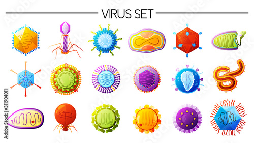 Viruses Colorful Set 