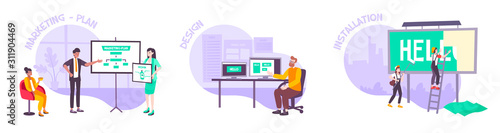 Advertising Company Flat Compositions