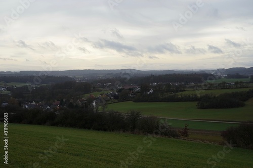 Panoramalandschaft bei Rödental in Franken