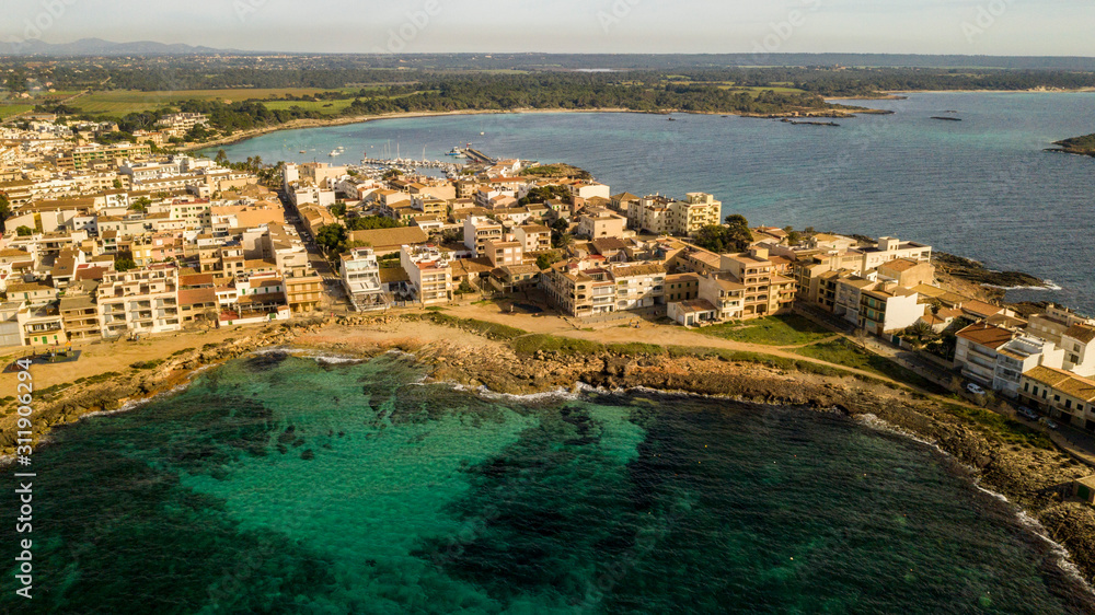 Obraz premium Colonia de Sant Jordi, Mallorca, Spain