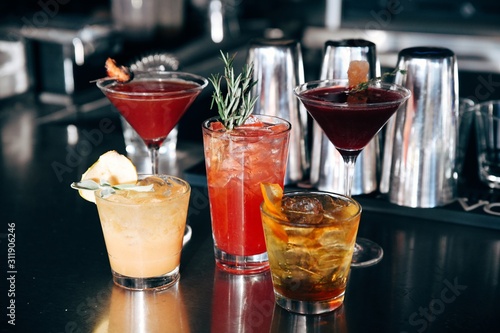 fruit cocktail drink