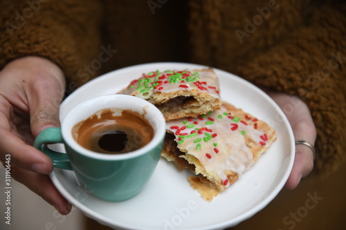 espresso with poptart photo