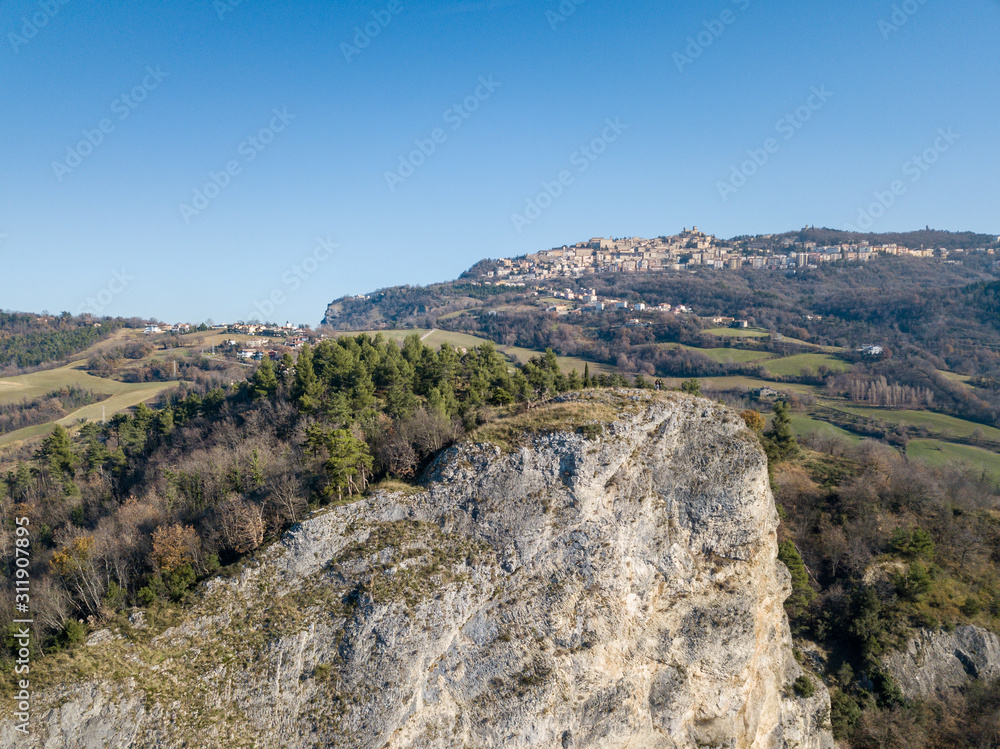 View of Mt. Cucco and  San Marino