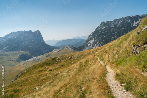 View of the durmitor national park in montenegro. On the trial of Prutas peak.  © legedo