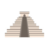 pyramid mayan mexican culture icon