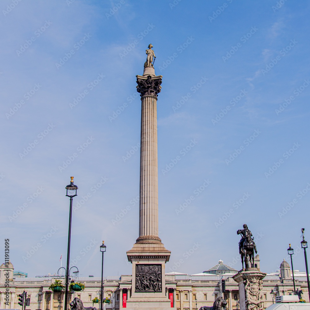 Nelson's Column Trafalgar square London