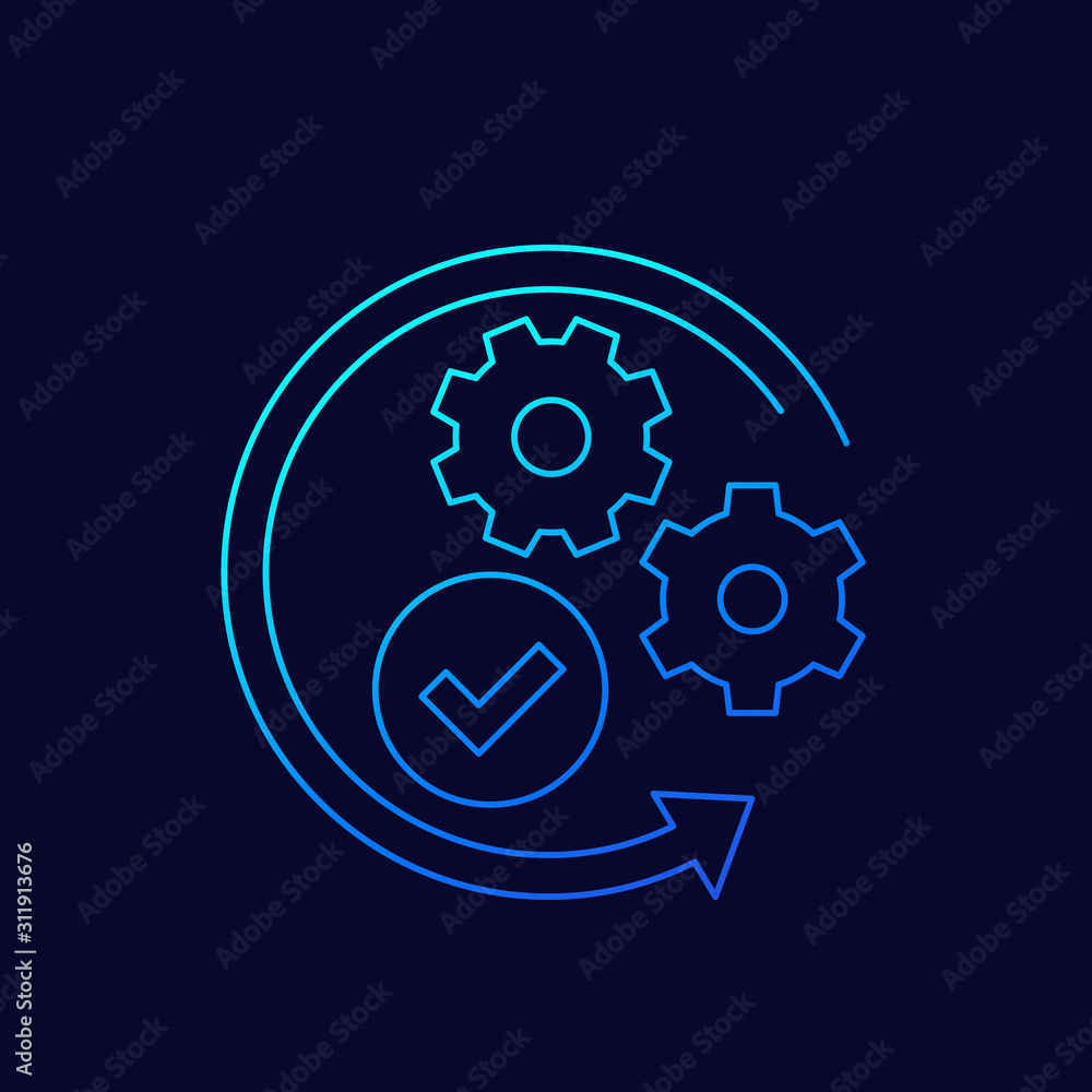 positive impact or influence vector linear icon positive impact or influence vector linear icon