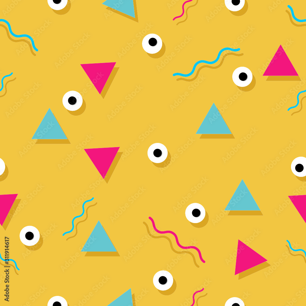 Triangle seamless pattern Abstract geometric shape design vector Triangle seamless pattern Abstract geometric shape design vector