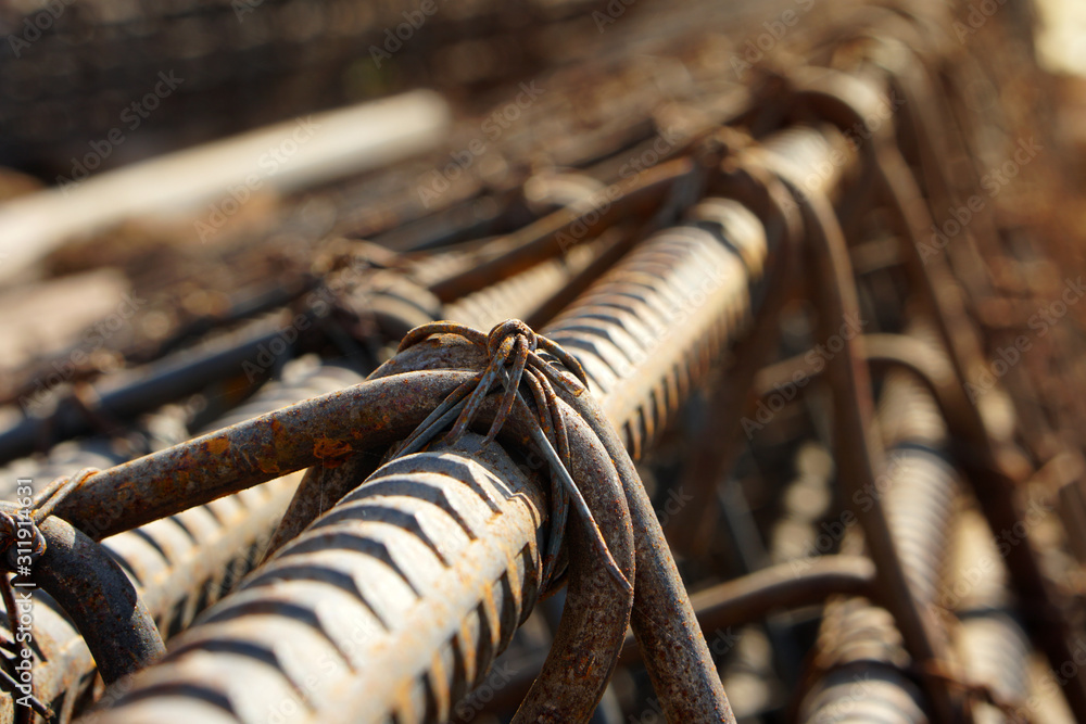 Deformed steel fastened with steel wire, Wire truss scheme for making