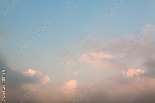 dramatic sky with clouds