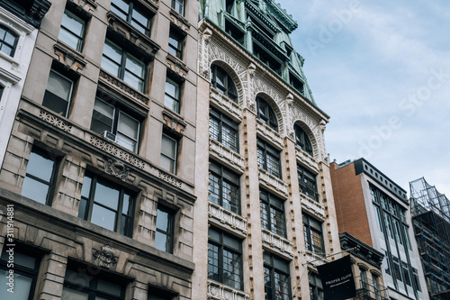 Representative architectural style of SOHO buildings in Lower Manhattan New York City