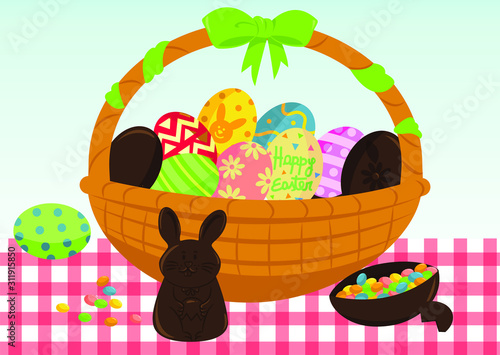 easter egg basket