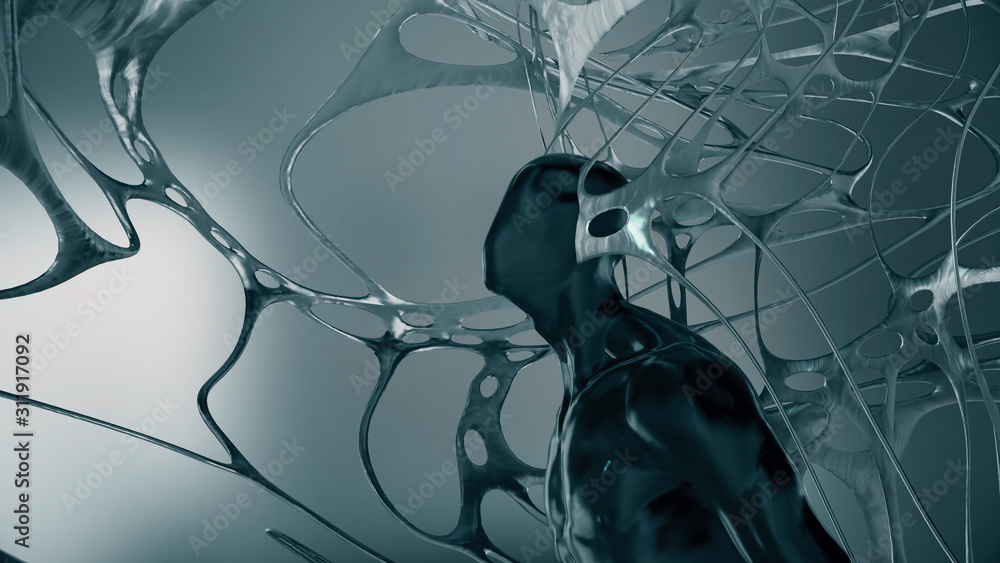 Abstrakt 3D Render | Mann ohne Gesicht Abstrakt 3D Render | Mann ohne Gesicht
