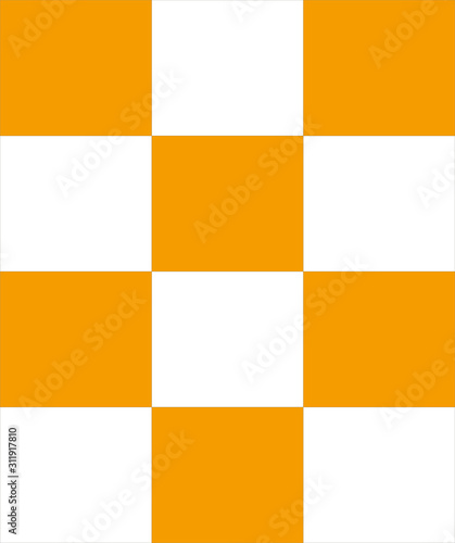 Fondo de cuadrados blanco y naranja.