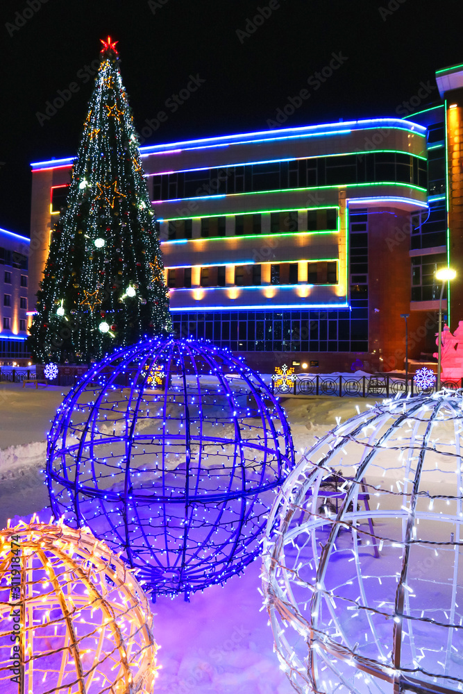 Obraz premium Christmas village