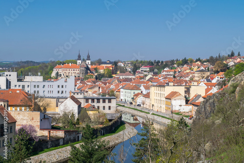 Panorama over the city of Trebic in Czech Republic