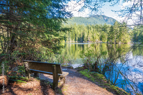 View at Lake at Fall in British Columbia, Canada.