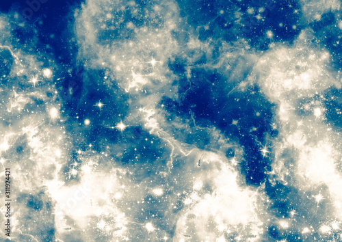 Galaxy wallpaper background with stars and stardust. Galaxy plasma © Andrea