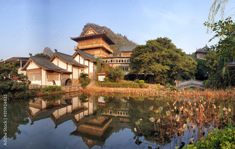 Mulongta Shrine at Guilin, Guangxi Province, China
