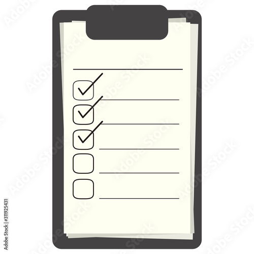 Check list paper