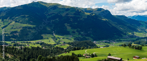 Aurach panoramic in Austria