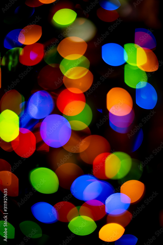 Bokeh Balls Christmas Tree Lights