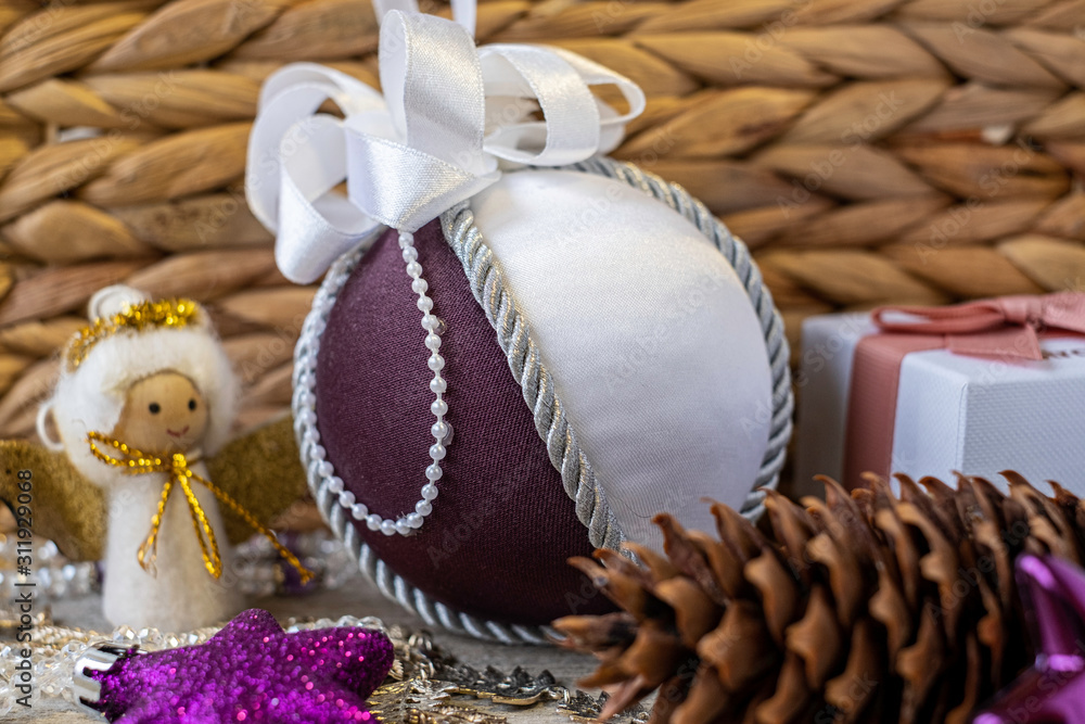 Fototapeta premium Hand made Christmas decor