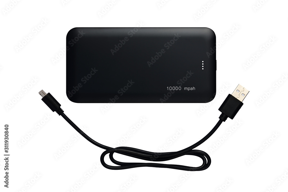 Obraz premium power bank isolated on white background