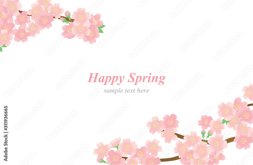 桜 春 花 背景 イラスト Stock Vector Adobe Stock 桜 春 花 背景 イラスト Stock Vector Adobe Stock