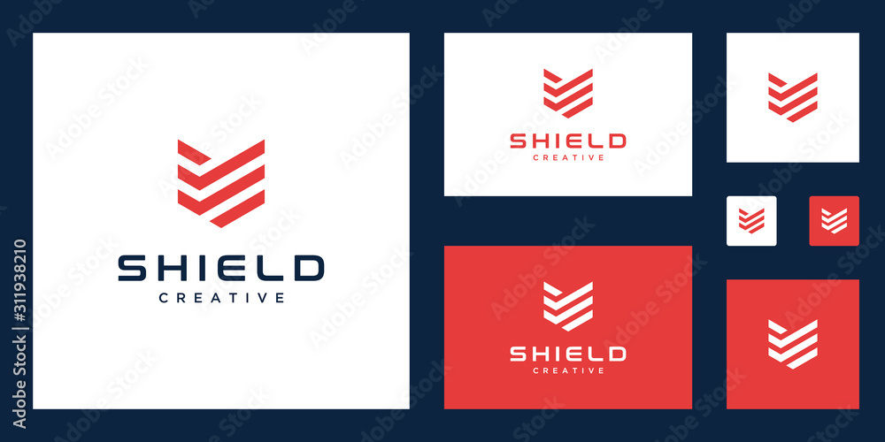 Shield logo design - obrazy, fototapety, plakaty 