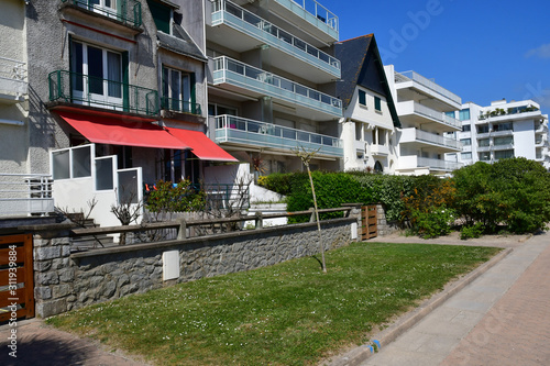 La Baule Escoublac, France - april 13 2017 : picturesque city in spring photo