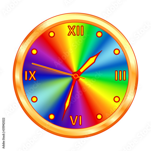 Abstract clock illustration