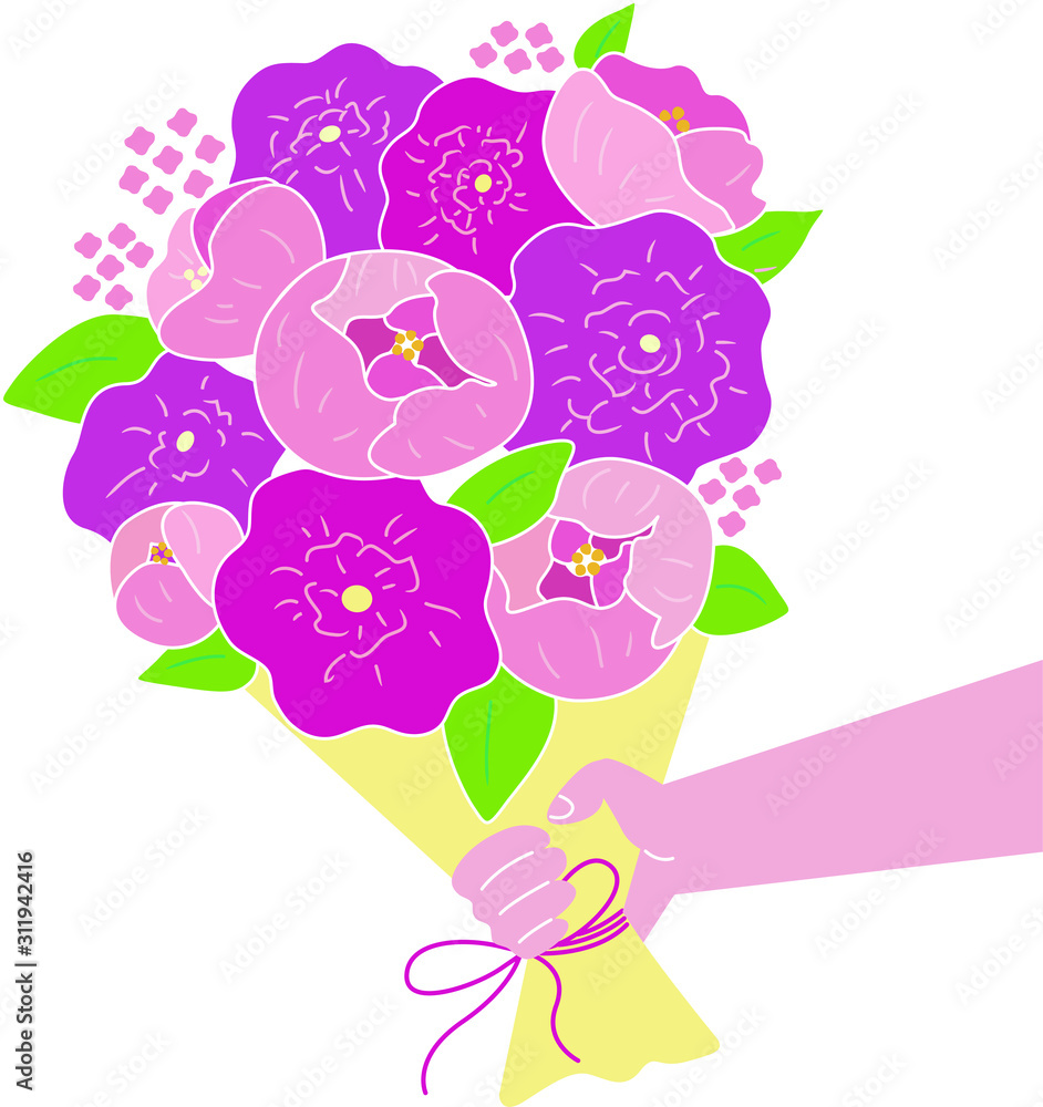 花束を持つ手 編集可能なベクターイラスト バレンタインや母の日に愛や感謝を伝える Stock Vector Adobe Stock 花束を持つ手 編集可能なベクターイラスト バレンタインや母の日に愛や感謝を伝える Stock Vector Adobe Stock