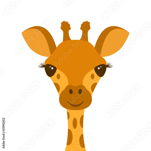 Cute Giraffe Head