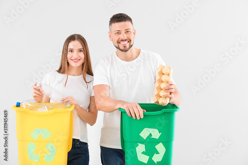 Couple with containers for ...