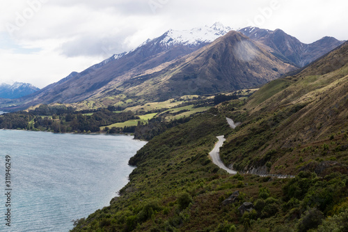 The Queenstown to Glenorchy road, New Zealand