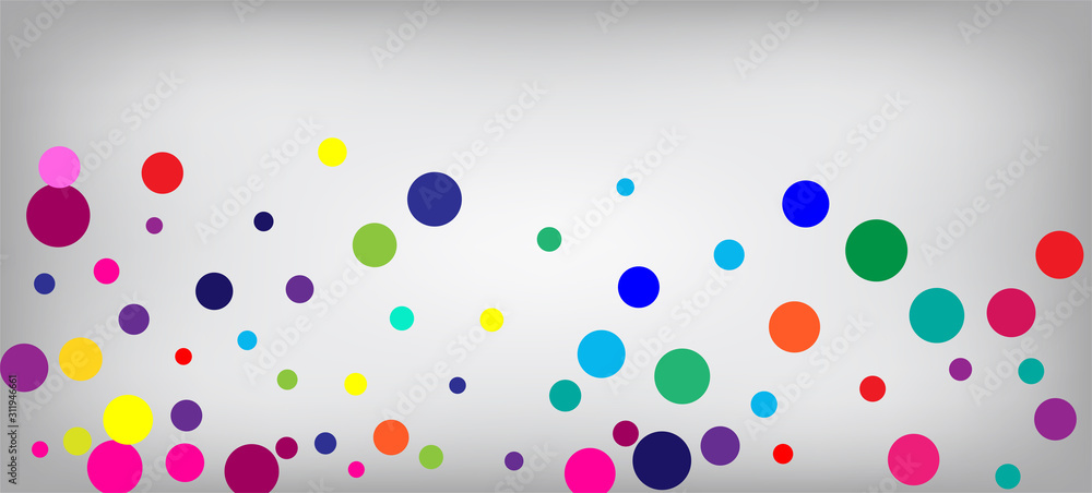 Rainbow Confetti Festive Vector Wallpaper. 