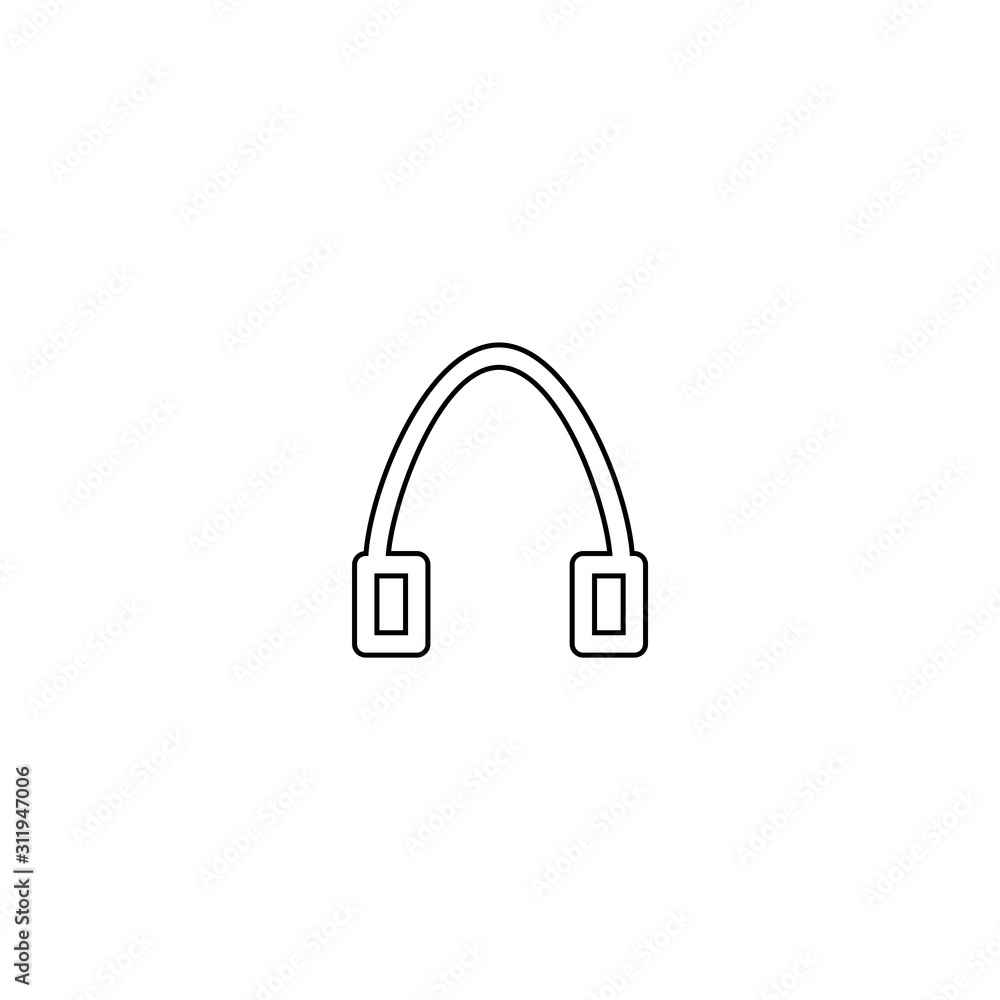 Headphone icon. Music equipment symbol. Headphone icon. Music equipment symbol.