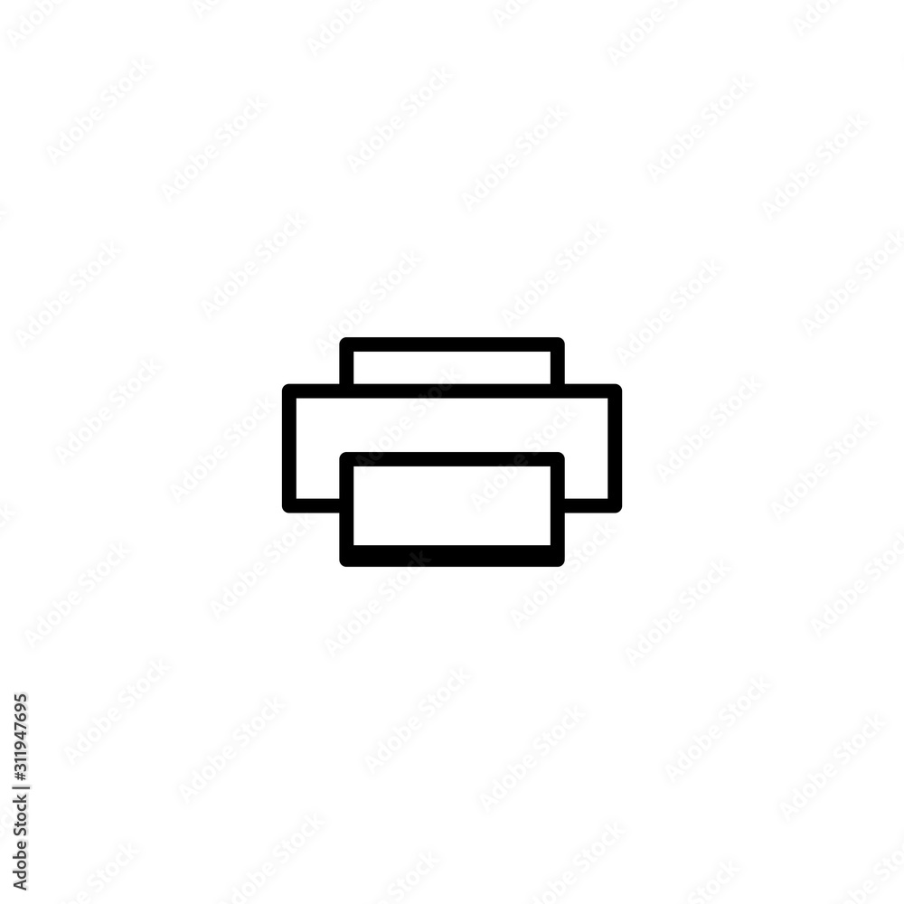 Printer icon. Graphic design symbol. Logo design element Printer icon. Graphic design symbol. Logo design element
