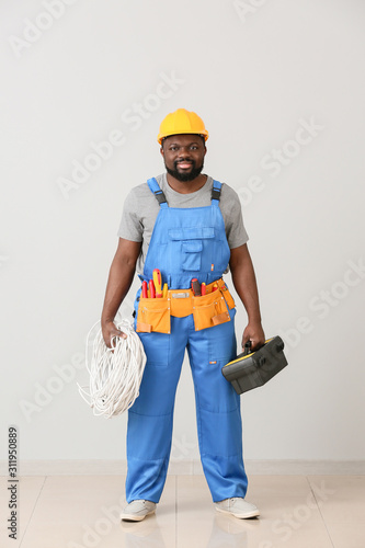 African-American electricia...