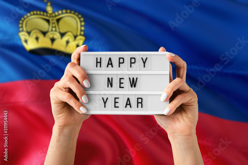 Canvas Print Liechtenstein New Year concept