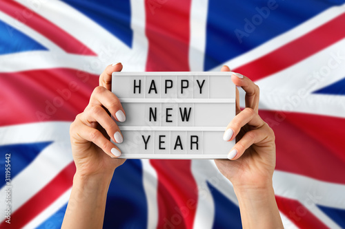 Canvas Print United Kingdom New Year concept