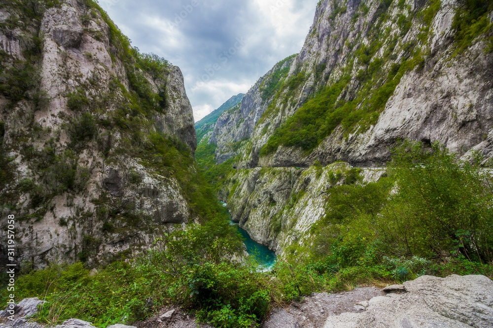  Tara river canyon, mountains and forests around in the Durmitor nature park, Montenegro